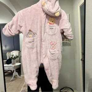 Vintage Baby Onesie with Pooh and Friends